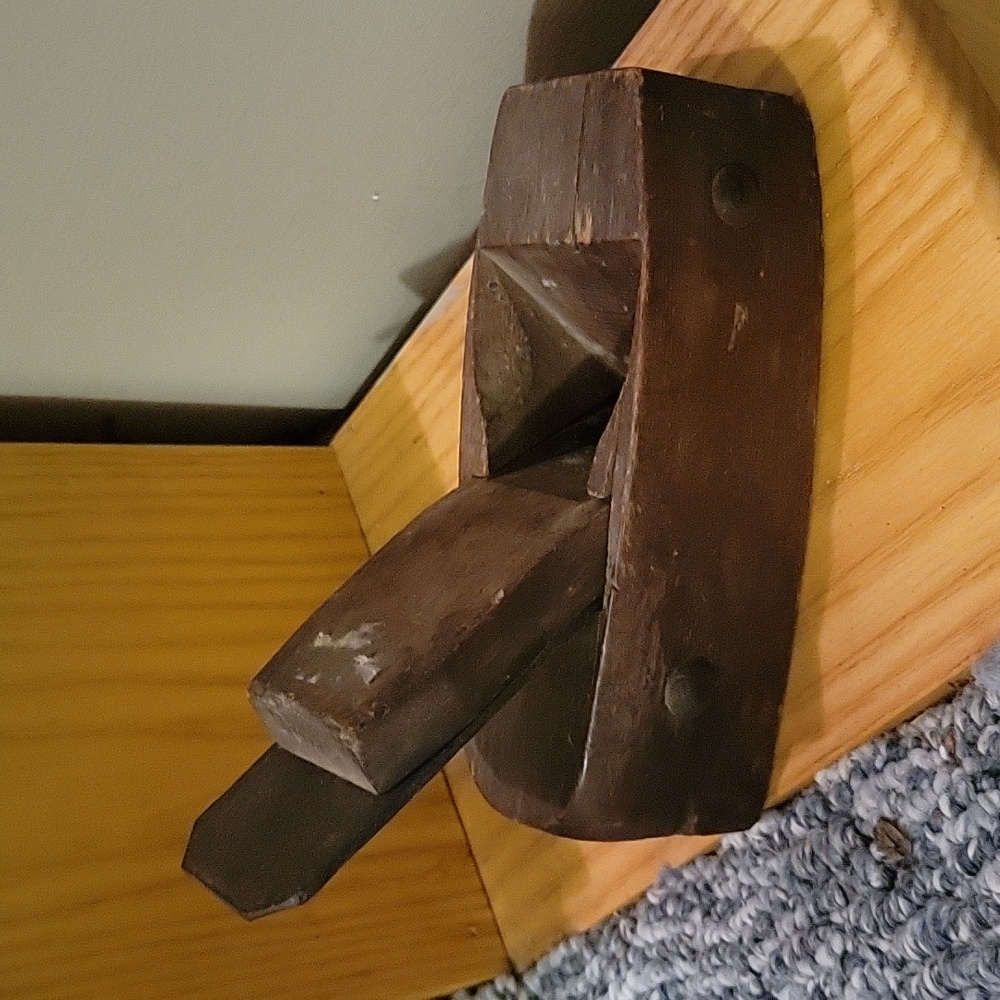 😍 Vintage, Antique Old Wood Plane from the 1800s. Farmhouse, Rustic 😍 C3